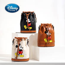 Bolsa feminina luxuosa da disney original, nova bolsa 2021, mickey mouse, pu, de ombro, mensageiro, moda, marca, axilas, mochila bucket 2024 - compre barato