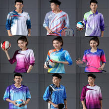 New Men/women's Tennis Long-sleeved sports T-shirt,Quick-dry Table tennis wear Shirts,Badminton clothes Sport Pant Running shirt 2024 - buy cheap