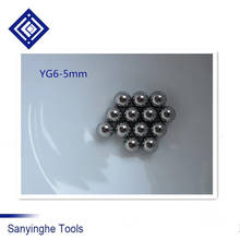 Bolas de aleación YG6 de carburo de tungsteno para fresadora, accesorios de rodamiento, instrumento de precisión, alta dureza, 5mm, 50 Uds., 100 Uds./lote 2024 - compra barato