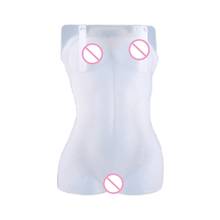 Molde de resina epóxi de cristal para corpo, vela 3d de cristal para arte corporal, forma de silicone de cera de aromaterapia humana, ferramenta de decoração de artesanato faça você mesmo 2024 - compre barato