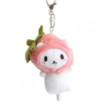 Cute Cartoon Cat with Fish/Strawberry Head Cover Toy Pendant Bag Key Chain Decor Pendant Bag Key Chain Decor Pendant Bag Key Cha 2024 - buy cheap