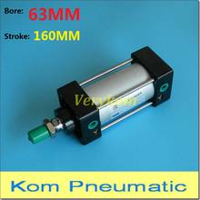 Pneumatic Standard Air Cylinder Bore 63mm Stroke 160mm Port 3/8" Airtac Type SC 63X160 63*160-S Double Acting Magnet Rod Piston 2024 - buy cheap