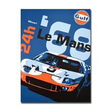 Оригинальные плакаты Le Mans 24 часа на холсте, печать в скандинавском стиле, Настенная картина для гостиной, домашний декор без рамки 2024 - купить недорого