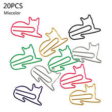 20pcs Animal Shape Paper Clips Bookmark Planner Memo Clips Metal Material for Book Stationery School Office Supplies Stationery 2024 - buy cheap