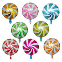 10 шт 18-дюймовые разноцветные фольгированные шары леденец гелий воздушный шар для детского душа день рождения свадьбы вечеринки декор детские игрушки 2024 - купить недорого