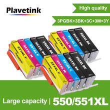 Чернильный картридж Plavetink PGI 550 PGI-550 CLI-551 для принтера canon PGI550 CLI551 PIXMA IP7250 MG5450 MG5550 MG6450 MG5650 MG6650 2024 - купить недорого