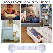 1 pces bebê segurança fechadura da porta wc cuidados de segurança bloqueio ajustável proteção anti-pitada multi-função geladeira armário novo 2024 - compre barato