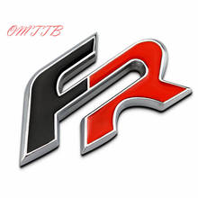 FR letter emblem badge Kirsite Car stickers for Seat Leon 2 FR+ Cupra Ibiza Altea Exeo Formula Racing Car Styling 2024 - buy cheap