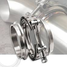 3'' Inch SS304 V-Band Clamp Stainless Steel M/F 3 v band Turbo Exhaust Downpipe 2024 - buy cheap
