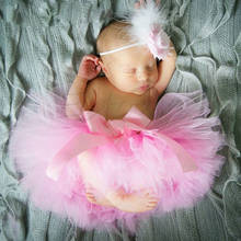 Toddler Newborn Baby Girl Cute Tutu Skirt & Headband Photo Prop Costume Outfit 2024 - buy cheap