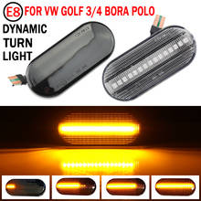 2 pçs led marcador lateral dinâmico transformar a luz do sinal para volkswagen vw bora golf 3 4 passat 3bg polo sb6 seat ibiza leon skoda ford 2024 - compre barato