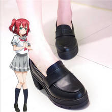 Japanese Anime Love Live Sunshine Cosplay Shoes Takami Chika Girls JK Shoes Love Live Aqours School Uniform Shoes for Women 2024 - buy cheap