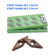 10pcs VBMT160404 VBMT160408 LF6118 LF6018 Carbide Insert DESKAR VBMT Blade CNC Lathe Cutter Turning Tool For Stainless steel 2024 - buy cheap