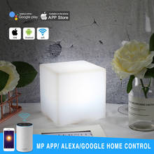 WiFi Smart Table Lamp Works with Alexa Google Home Voice Control 10-Color LED Ambient Night Lights Controlled by MP APP 2024 - buy cheap