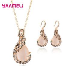 Amazing Luxury Women Fashion 925 Sterling Silver Peacock Jewelry Sets Noble Wedding/Engagement Jewelry Accesory Whoelsale 2024 - buy cheap