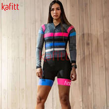 Capa de triatlo feminina, roupa de equipe profissional de ciclismo, uniforme de manga comprida 2024 - compre barato