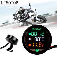 Visão noturna motocicleta medidor de tempo temperatura tensão tabela para yamaha xt660/x/r/z tmax 500/530 xp500 xp530 2024 - compre barato