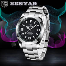 BENYAR Business Men Mechanical Wristwatches Top Brand Luxury Diver Watch for Men Stainless Steel Automatic Watches reloj hombre 2024 - buy cheap