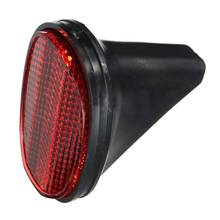 1 pcs Bicycle Rear Tail Fender Reflector Mudguard Oval Warnning Red black 2024 - buy cheap