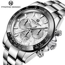 PAGRNE DESIGN 40mm Men Mechanical Watch Luxury Sapphire Glass Stainless Steel Waterproof Men's Automatic Wristwatch Reloj Hombre 2024 - buy cheap