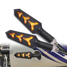 Motorcycle Signals Lamp Moto Turn Signal Light Fishbone Flowing Water LED For KAWASAKI KLX 150 250 KLX250 KLX 450R KDX 125 250 2024 - buy cheap