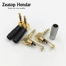 2Pcs 3.5mm 3 Pole / 4Poles Male Headphone Jack Right Angle 90 Degree 3.5 Audio Plug  DIY Solder Mini Connector 2024 - buy cheap