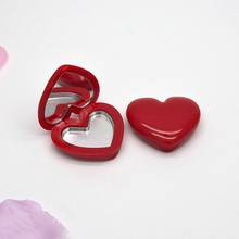 Love Love Heart Shape Empty Eyeshadow Case Rouge Lipstick Box Pigment Palette Refillable Foundation Makeup Dispenser With Pallet 2024 - buy cheap