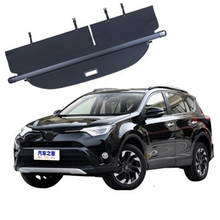 Cortina traseira retrátil para toyota rav4 2015-2019, estilo automóvel, prateleira, porta-malas 2024 - compre barato