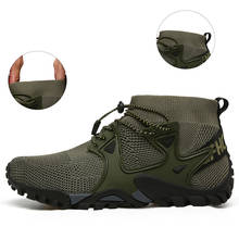 2021 novo de alta-superior sapatos masculinos sapatos casuais sapatos de caminhada sapatos de desporto masculino sapatos de trekking ao ar livre antiderrapante escalada sneaker 2024 - compre barato