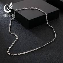 Fongten Men's Cuban Link Chain Necklace Stainless Steel Figaro Chain Hot Fashion Men and Women Jewelry 2024 - buy cheap