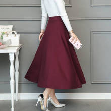 Faldas largas plisadas de malla para mujer, faldas plisadas de cintura alta, de talla grande, para primavera y otoño, A211 2024 - compra barato