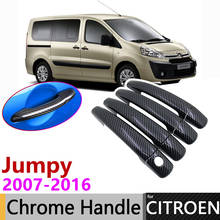 Chrome Door Handle Cover for Citroen Jumpy Dispatch Peugeot Expert Toyota ProAce 2007~2016 Car Accessories Stickers Trim Set 2024 - buy cheap