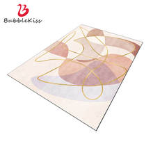 Tapete decorativo personalizado para sala de estar, carpete em formato de bolha ou rosa com luz dourada, antiderrapante, para meninas 2024 - compre barato