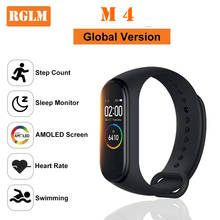 RGLM M4 Смарт-часы Смарт-браслет 4 Водонепроницаемые Часы Монитор артериального давления пульса фитнес-трекер Смарт-часы браслет 2024 - купить недорого