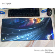 Space Artistic padmouse HD print gaming mousepad game 700x300mm mouse pad gamer computer desk big mat notbook mousemat pc 2024 - buy cheap