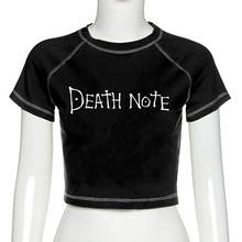 Death Note oversize Tops kpop korean harajuku cotton Sexy dropshipping summer short sleeve streetwear Women t-shirt clothes 2024 - buy cheap