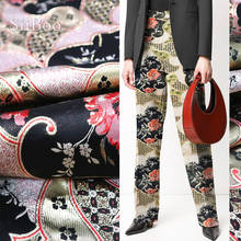 Siiboo tecido metálico em estilo japonês, tecido de brocado, jacquard, para calças, série sp6339 2024 - compre barato