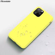 Ricestate Case for iphone 11 Pro Max 8 6 7 Plus Matte Soft Silicone Case For iphone X XR XS MAX Protective Cover Case 2024 - buy cheap