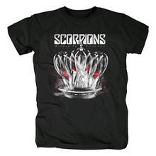 17 designs Scorpions Rock Brand shirt 3D Crown fitness Punk Hardrock heavy Metal 100%Cotton Customize skateboard Streetwear 2024 - buy cheap