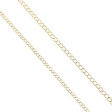Anillo de enlace abierto largo chapado en oro de 18k, extensión extendida para collar, cadenas, cadena extensora de cola para suministros de fabricación de joyas, 1 m/lote 2024 - compra barato