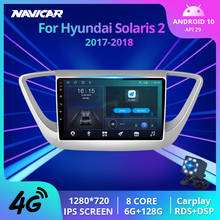 2DIN Android 10.0 Car Radio For Hyundai Solaris 2 2017 - 2018 Car Multimedia Video Player Navigation GPS No 2din Dvd Player 2024 - buy cheap