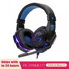 2020 New Gaming Headsets LED Light Big Headphones With Mic Stereo Earphones Deep Bass For PC Computer Gamer Laptop PS4 X-BOX 2024 - buy cheap