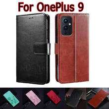 Case For OnePlus 9 LE2115 LE2110 LE2117 Cover Phone Protective Shell Funda One Plus 9 Case Flip Wallet Stand Leather Book Hoesje 2024 - buy cheap