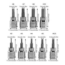 Juego de llaves Allen de 9 piezas, juego de brocas hexagonales de 3/8 ", 2-10mm, accesorios de repuesto para herramientas manuales 2024 - compra barato