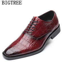 Fashion Crocodile Shoes Oxford Shoes For Men Italian Men Dress Shoes Leather Designer Scarpe Uomo Eleganti Chaussure Mariee 2024 - buy cheap