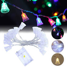 1.5m 10 led natal sino lâmpada natal guirlanda cortina de luz fadas string luz interior decorações de natal para casa férias 2024 - compre barato