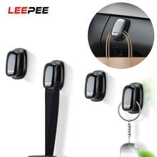 LEEPEE-ganchos de pared autoadhesivos para coche, colgador para Cable, auriculares, almacenamiento de llaves, organizador de coche, 4 Uds. 2024 - compra barato