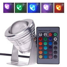 Waterproof 10W RGB LED Light Garden Fountain Pool Pond Spotlight Super Bright Underwater Light Lamp with Remote Control 12V 2024 - buy cheap