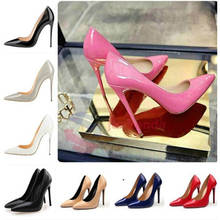 Zapatos de tacón alto para mujer, Tacones puntiagudos de 11cm, Sexy, para boda, color negro 2024 - compra barato
