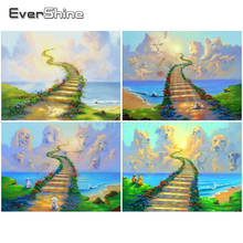 EverShine Diamond Painting Full Drill Square Landscape Cross Stitch Diamond Art Embroidery Bead Picture Kits Home Decoration 2024 - buy cheap